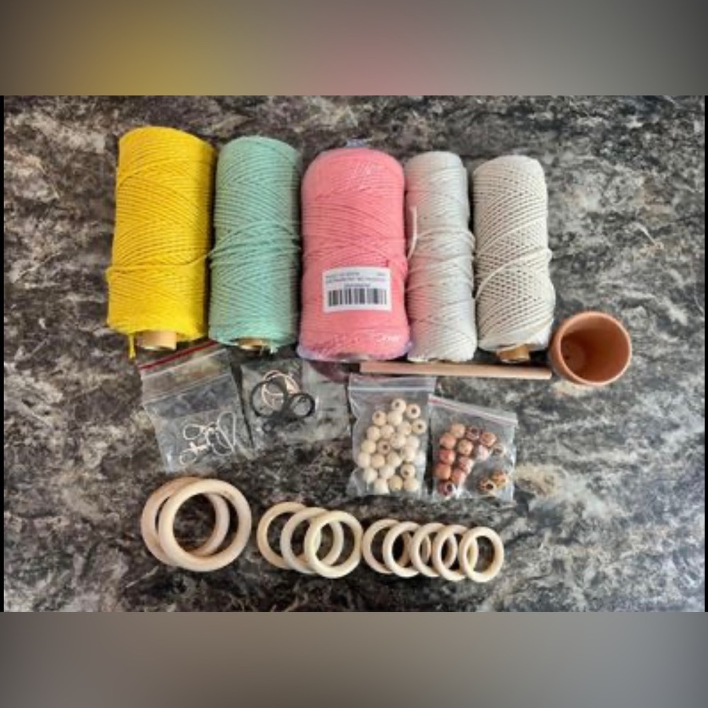 Macrame making supplies lot